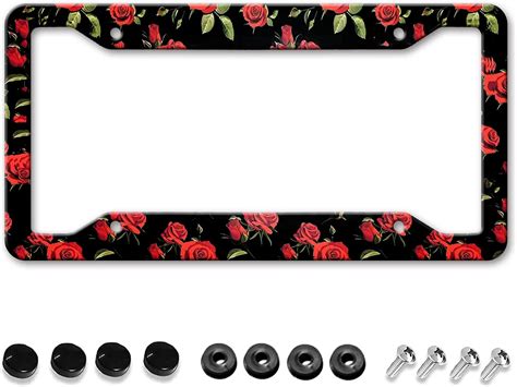 rose license plate frame|More.